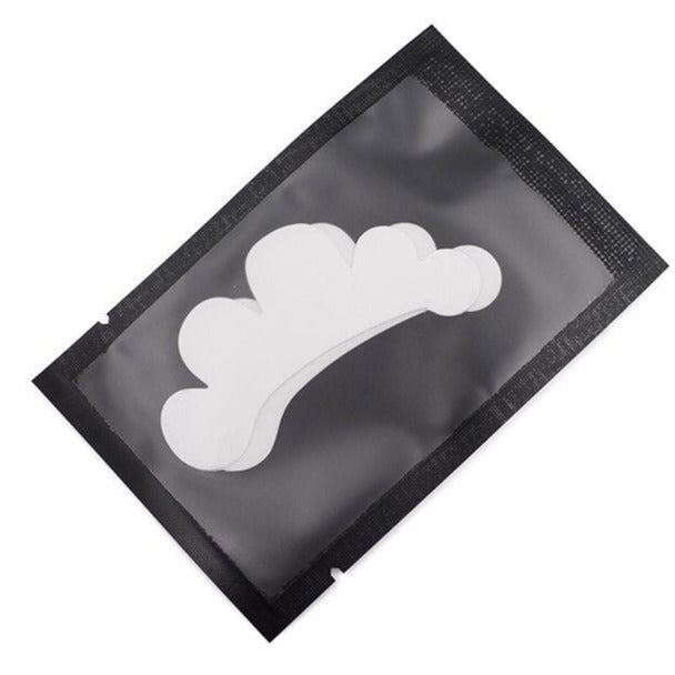 Eye patches for eyelash extensions 2 pieces/1 pair, BLACK flower