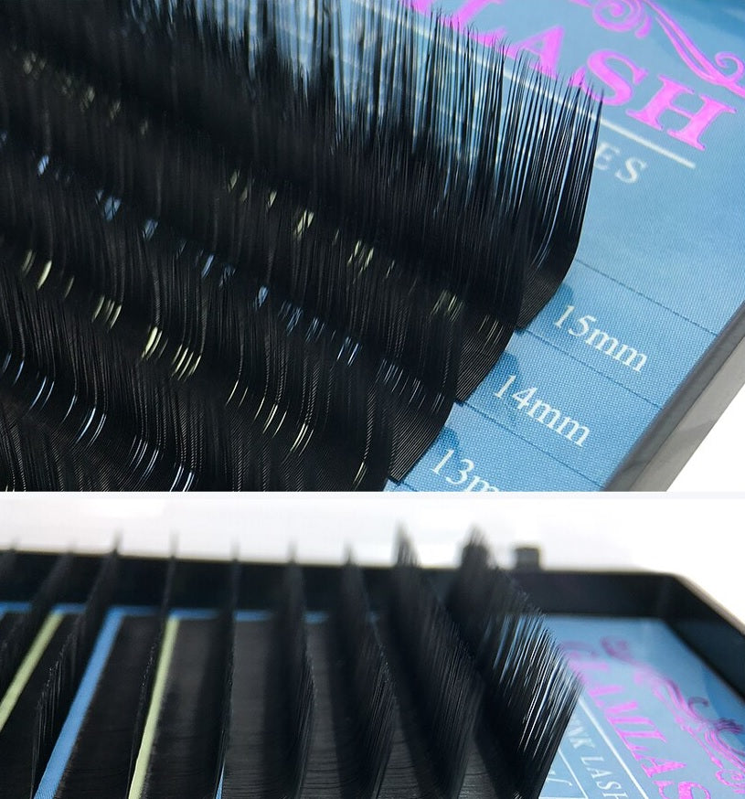 GlamLash Mink 16 lines eyelash extensions, 0.07 - MIX