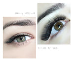 GlamLash eyelash extensions L-0.07-MIX, 7-15 mm