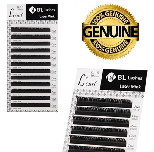 BL Laser lashes for eyelash extensions MIX 0.12, L+ shape