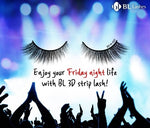 Make-up strip lashes in line BLACK, SOFT fluffy