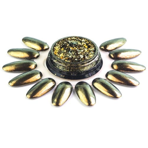 Multifuncional nail design PRISMA FOIL + mirror, GOLD
