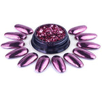 Multifuncional nail design PRISMA FOIL + mirror, PURPLE