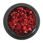 Multifuncional nail design PRISMA foil + mirror, RED