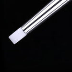 HITECH silicone brush for nail extension & design flat end, WHITE