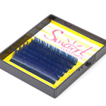 Volume blue lashes for eyelash extension and design, 0.07-L shape