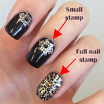 Template for Konad nail stamping art ZG-L007, 60 x 120 mm